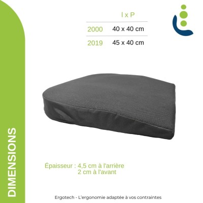 Coussin d'assise ergonomique