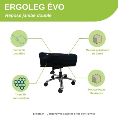 Repose jambe réglable pour bureau