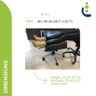 ergonomic and adjustable leg rest for office work